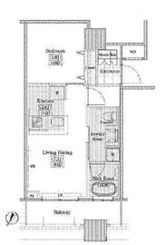 レジディアタワー上池袋 タワー棟 507 間取り図