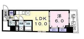 アスラヴィスタ日本橋 1102 間取り図