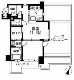 レジディア代々木2 405 間取り図