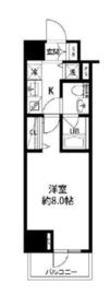 ルクレ日本橋馬喰町 208 間取り図