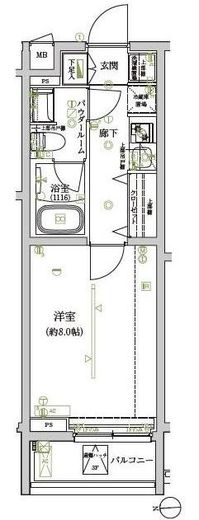 アルテシモレンナ 3階 間取り図