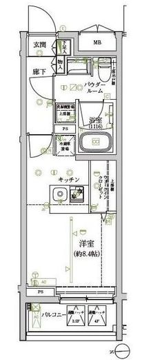 アルテシモレンナ 2階 間取り図