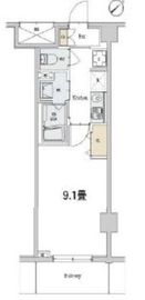 カスタリア本駒込 104 間取り図