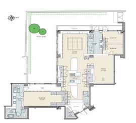 ウッドヴィル麻布 2階 間取り図