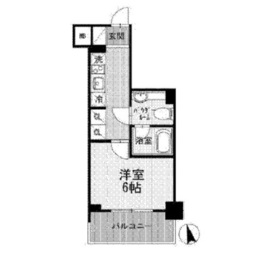 カスタリア大森3 405 間取り図