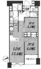 ミッドガーデン赤坂氷川 5階 間取り図