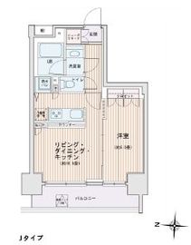 エスティメゾン錦糸町2 1408 間取り図
