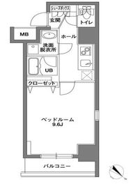 KDX岩本町レジデンス 1201 間取り図