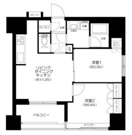 オープンレジデンシア巣鴨ユニーブル 6階 間取り図