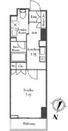 Feel A 渋谷 4階 間取り図