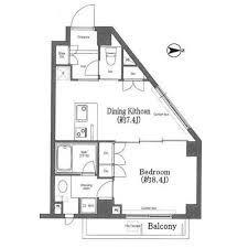 コンフォリア小石川 204 間取り図