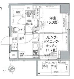 アイル大手町 7階 間取り図