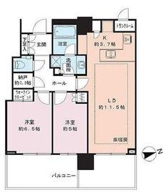 パークシティ中央湊ザタワー 31階 間取り図