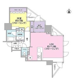 プレミスト新宿都庁前 14階 間取り図