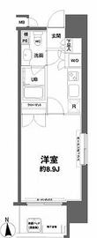 コンフォリア新宿御苑1 504 間取り図