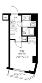 レガリアタワーレジデンス 8階 間取り図