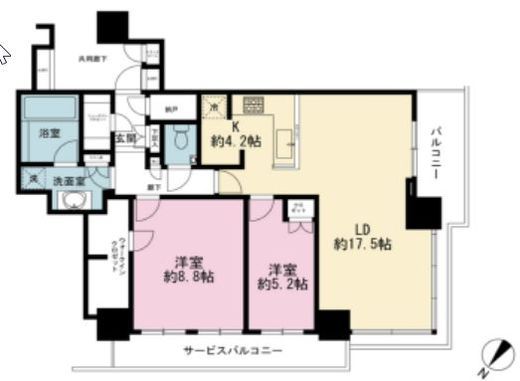 ブリリアザ・タワー東京八重洲アベニュー 15階 間取り図