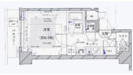 パレステュディオ渋谷イースト 3階 間取り図