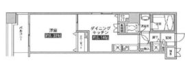 レジディア上野池之端 701 間取り図