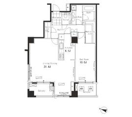 パークアクシス恵比寿 306 間取り図