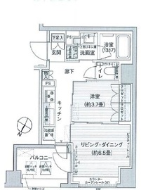 ヘキサート六本木 303 間取り図