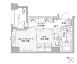 ヘキサート六本木 603 間取り図