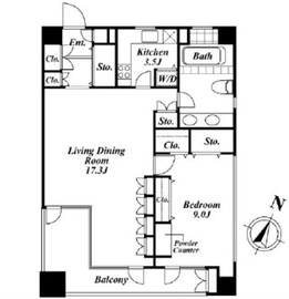 M・TOWER 5F2 間取り図