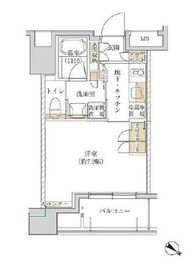 アトラス日本橋鞍掛 6階 間取り図