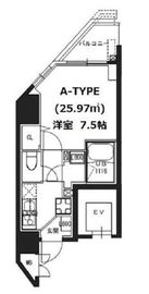 S-RESIDENCE蔵前 (エスレジデンス蔵前) 701 間取り図