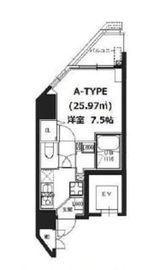 S-RESIDENCE蔵前 (エスレジデンス蔵前) 801 間取り図