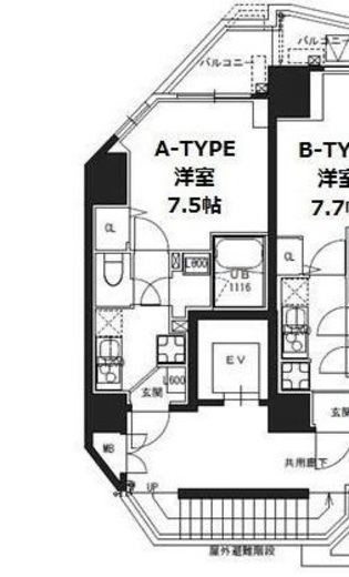 S-RESIDENCE蔵前 (エスレジデンス蔵前) 1001 間取り図