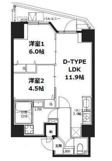 S-RESIDENCE蔵前 (エスレジデンス蔵前) 1302 間取り図