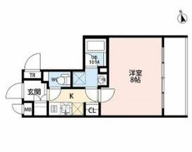 プレール・ドゥーク門前仲町2 2階 間取り図