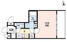 プレール・ドゥーク門前仲町2 4階 間取り図