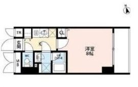 プレール・ドゥーク門前仲町2 8階 間取り図