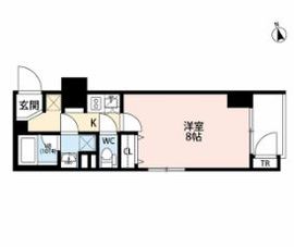 プレール・ドゥーク門前仲町2 2階 間取り図