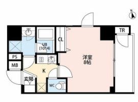 プレール・ドゥーク門前仲町2 2階 間取り図