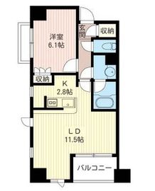 エスティメゾン北新宿 801 間取り図