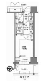 MFPRコート木場公園 1414 間取り図