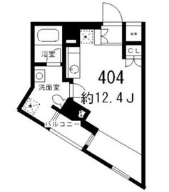 ディームス等々力 603 間取り図