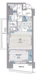 グランド・ガーラ銀座 3階 間取り図