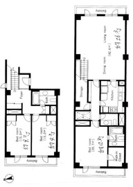 麻布テラスアパートメント 421 間取り図