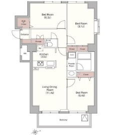 ベラカーサ広尾 705 間取り図