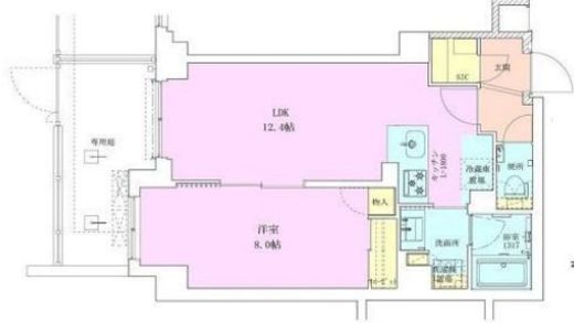 広尾レジデンス壱番館 103 間取り図