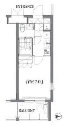 ガーデン荏原中延 312 間取り図