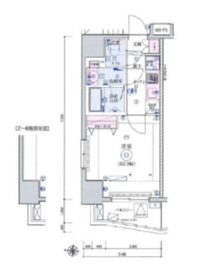 リヴシティ田町 902 間取り図