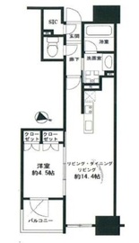 プラウド千代田淡路町 8階 間取り図