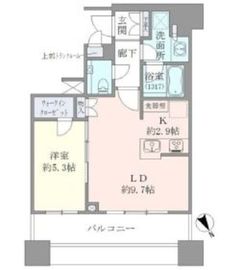 ブリリアタワーズ目黒 9階 間取り図