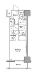 ザ・パークハビオ巣鴨 206 間取り図