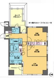 カスタリア東日本橋 1404 間取り図